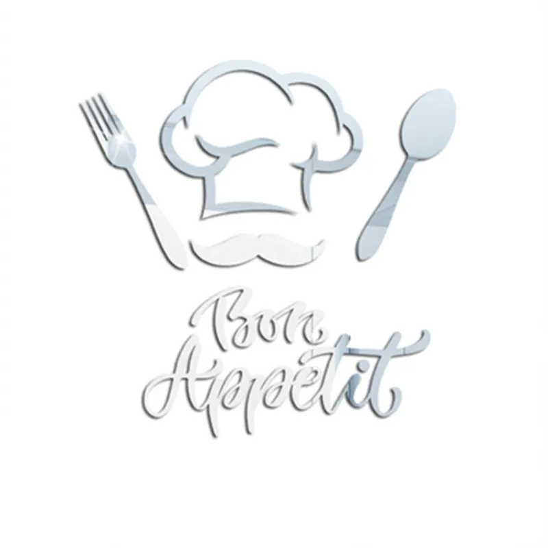 Акриловая зеркальная Настенная Наклейка с французскими цитатами | Дом и сад