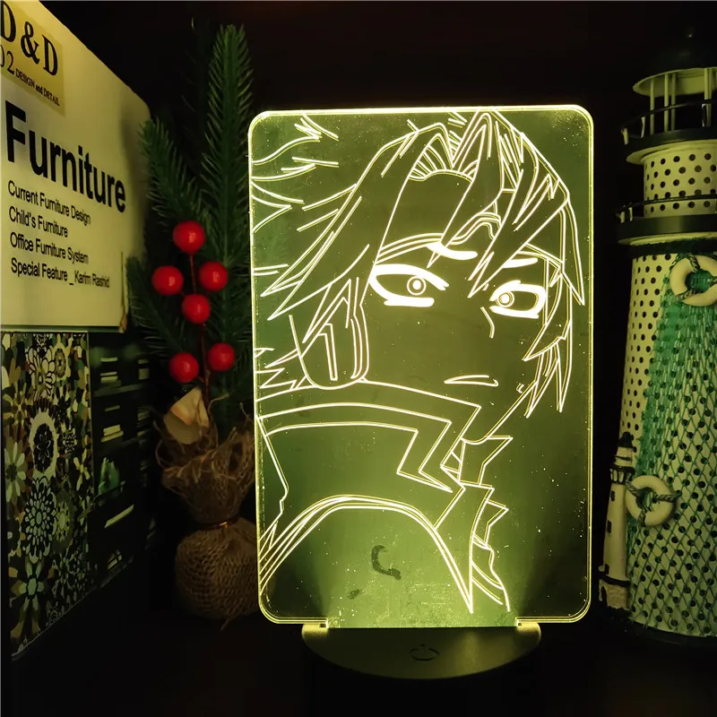 

MY HERO ACADEMIA Boku no Hero Academia DENKI KAMINARI 3D ANIME LAMP Night lights For Bedroom Home Decoration