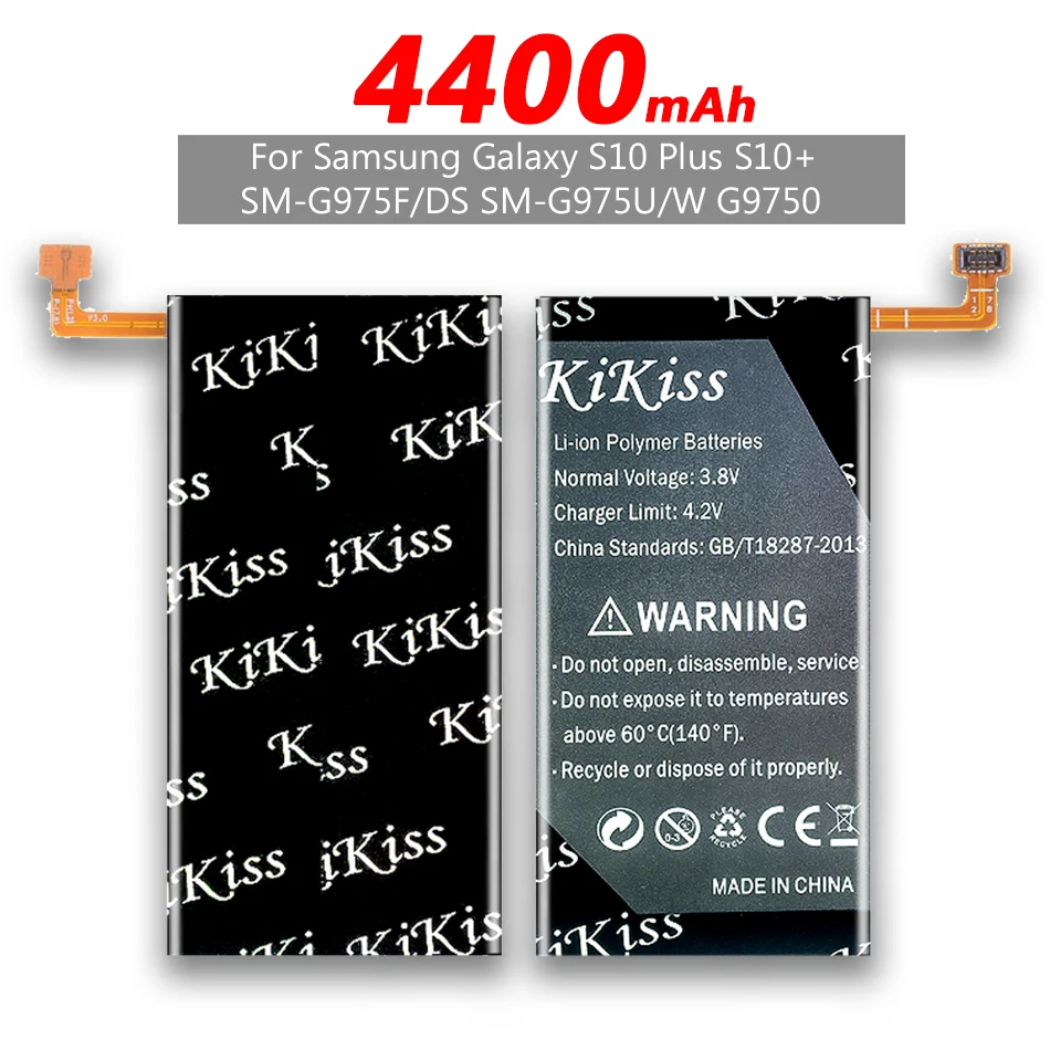 4400 мАч батарея EB BG975ABU для Samsung Galaxy S10 плюс + S10Plus SM G975F/DS G975U/W G975W G9750 сменный