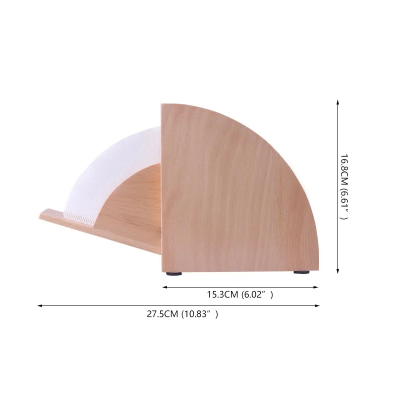 Держатель для фильтров кофе TTLIFE деревянный диспенсер с акриловой крышкой и