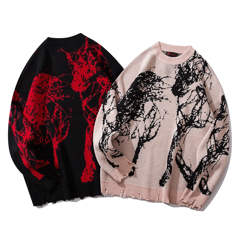 Мужской свитер в стиле хип хоп Chompas Para Hombre оригинальный уличном на осень