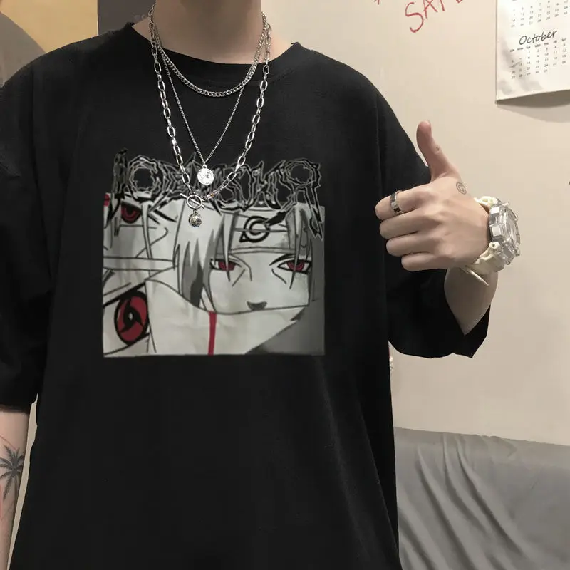 Мужская одежда японская футболка летняя модная с коротким рукавом большого