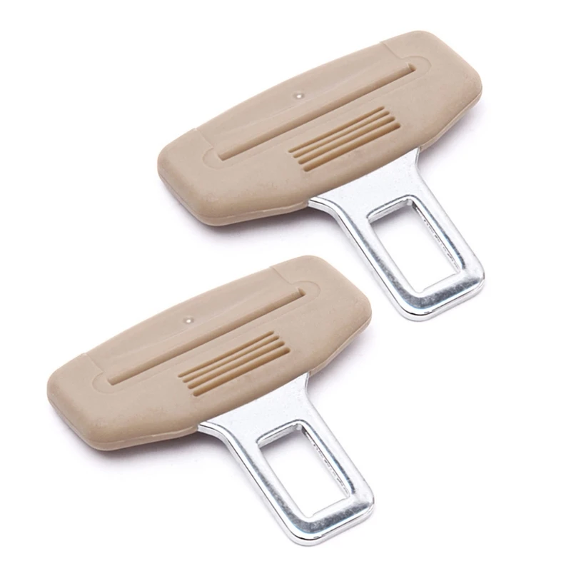 

50LC Car Seat Belt Clip Silencer Metal Tongue Seat Safety Belt Buckle for Most Car