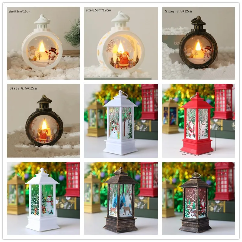 

Christmas gifts merry christmas Santa Claus Snowman Lantern Light Christmas Tree Ornament Xmas Gifts Navidad 2021 New Year 2022