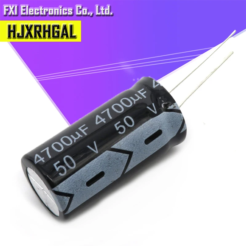 

2 шт. 50v4700uf 4700uf50v 18*35 с алюминиевой крышкой, 50В 4700 мкФ 18 х 35 электролитический конденсатор с алюминиевой крышкой
