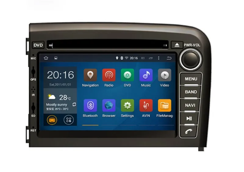 Автомобильный DVD плеер с gps навигацией 7 дюймов Android 9 0 для VOLVO S80 1998 2006