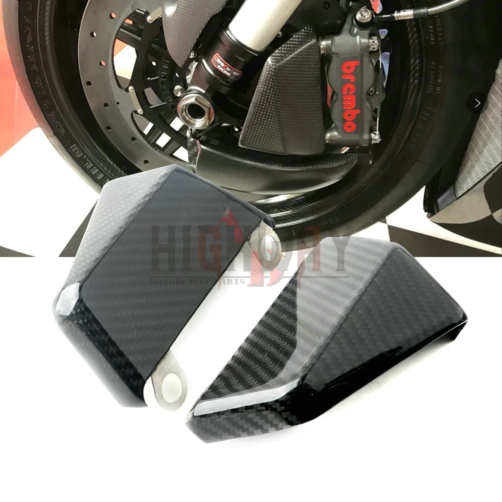 

100mm Carbon Fiber Radial Front Brake Caliper Pads Cooling Air Duct Channel System For BMW R 1250 GS K50 R1200GS 2017-2020