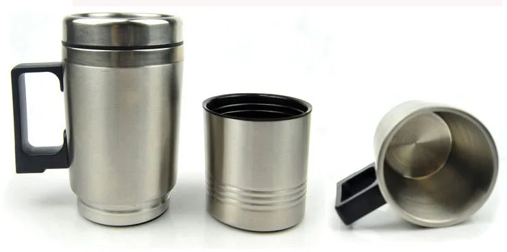 12 В чашка с подогревом кружка для путешествий термос автомобильный адаптер
