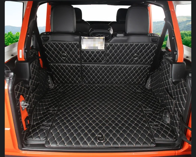 בדוק מחיר! קנה! קבל! באיכות גבוהה! מיוחד לרכב תא מטען מחצלות עבור ג 'יפ  רנגלר JL 4 דלת 2020-2018 עמיד למים אוניית מטען אתחול שטיחים עבור רנגלר 2019  | pidasowe