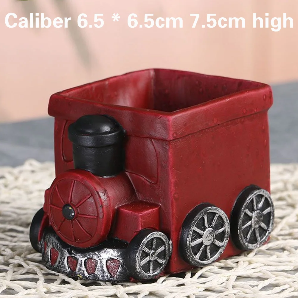 Креативный горшок для цветов ретро мультяшный автомобильный суккулентов
