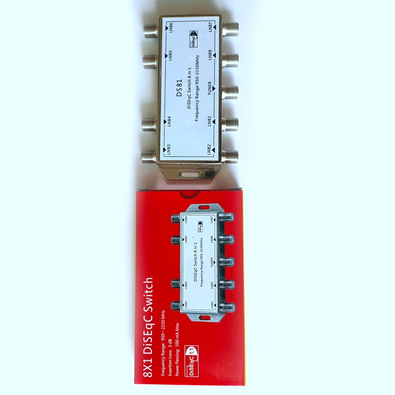 

DS81 8 in 1 Satellite Signal DiSEqC Switch LNB Receiver Multiswitch