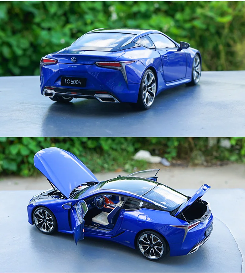 1:18 sclae LC500h сплав модель автомобиля литой металлический автомобиль игрушка настоящий интерьер стекаются коврик коллекция Дети Детские подарки дисплей