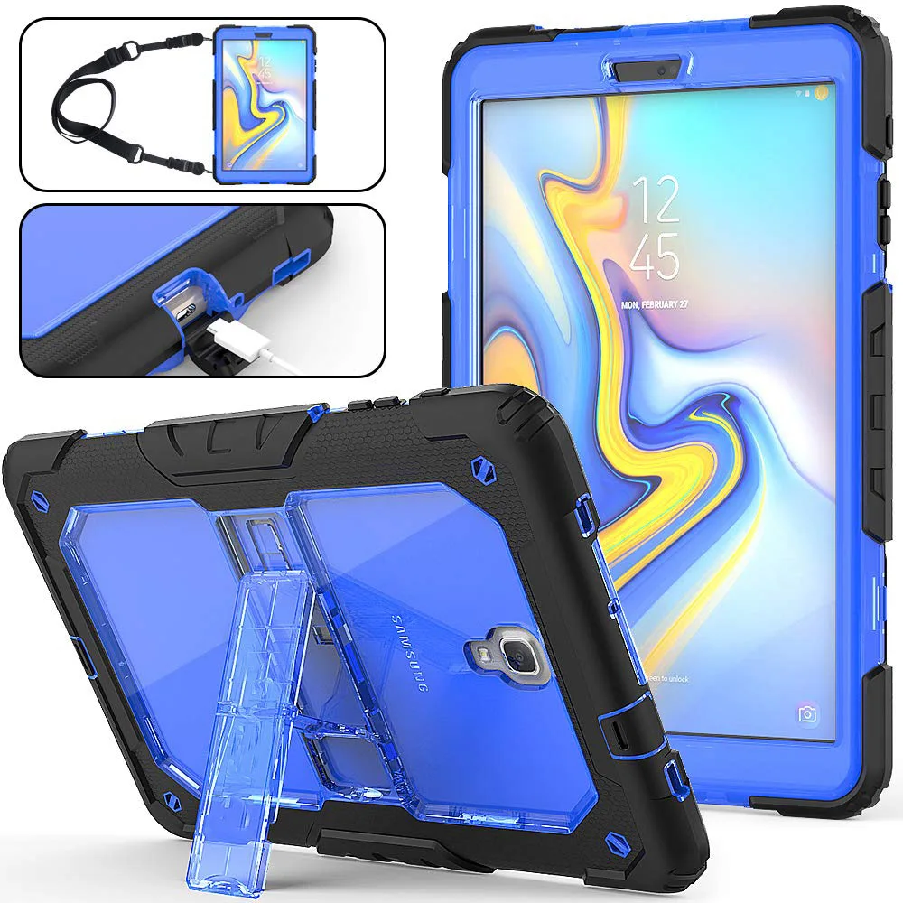 Чехол для планшета Samsung Galaxy Tab A 10 5 SM T590 T595 2018 Heavy Duty ПК Прочный гибридный защитный