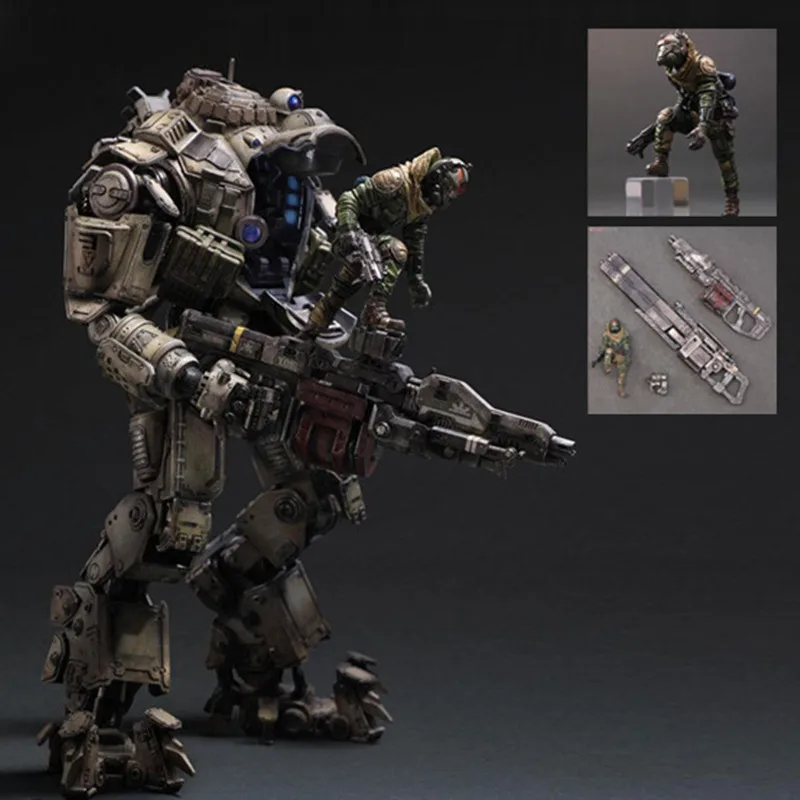 JP Аниме фигурки Играть искусств Titanfall Atlas ПВХ Коллекция подвижный модель игрушки