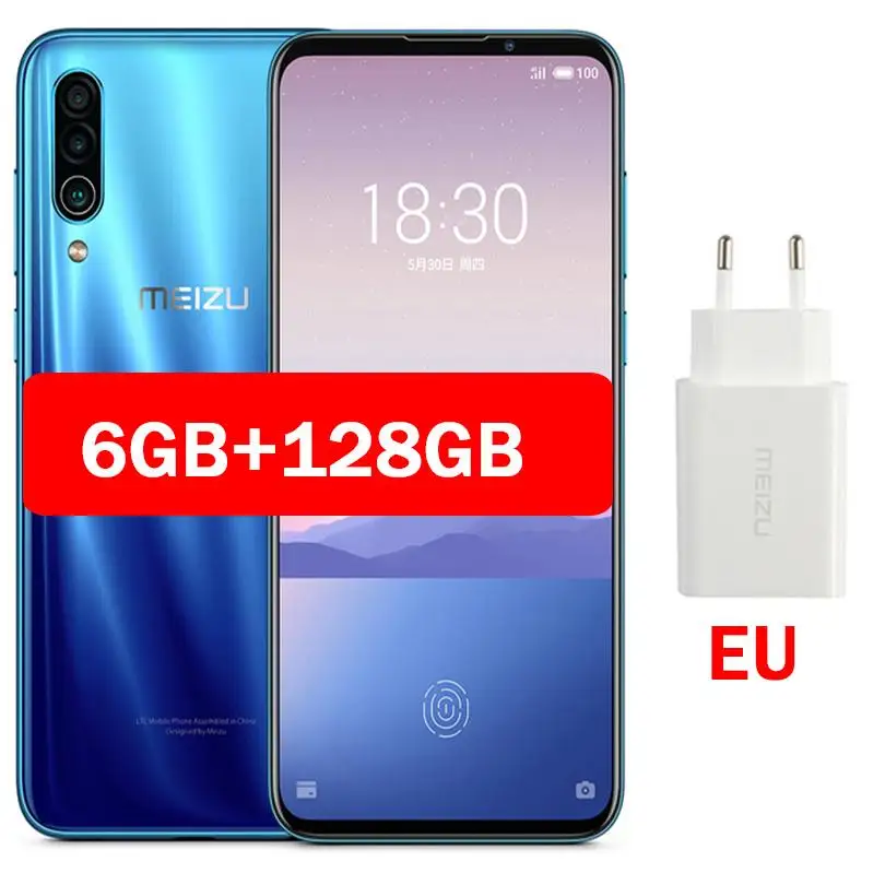 6GB 128GB Blue Глобальная прошивка Meizu 16XS, 6 ГБ ОЗУ, 16 XS, Смартфон Snapdragon 675, 6,2 дюймов, 48 МП, тройная камера AI, фронтальная 16 Мп, 4000 мАч - Color: 6GB 128GB Blue