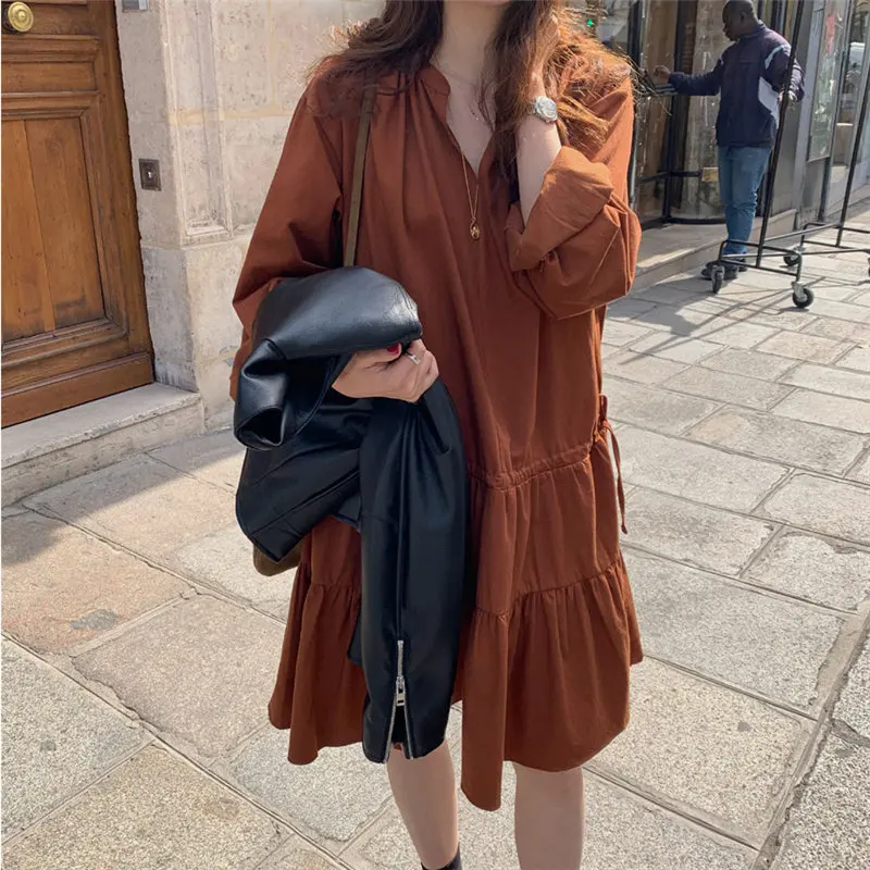 HziriP 2019 шикарные Элегантные Осенние милые модные короткие свободные