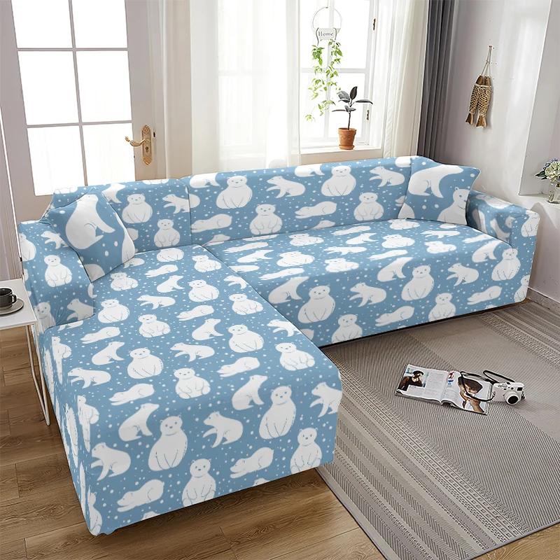 

Cartoon Cute Penguin Print All-inclusive Sofa Cover Couch Cover Chair Protector Color Sofa Seat Sofa Covers for Living Room