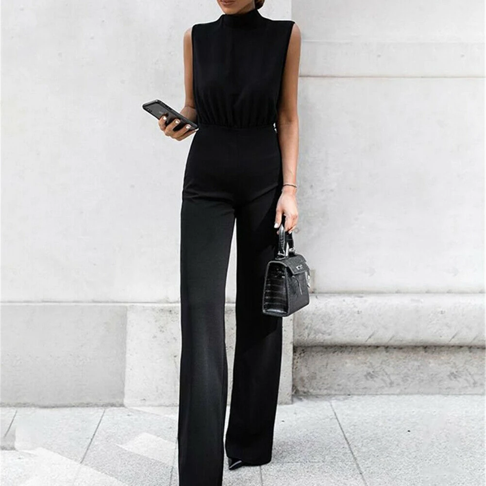 Элегантный женский белый сверкающий комбинезон новый модный офисный Дамский