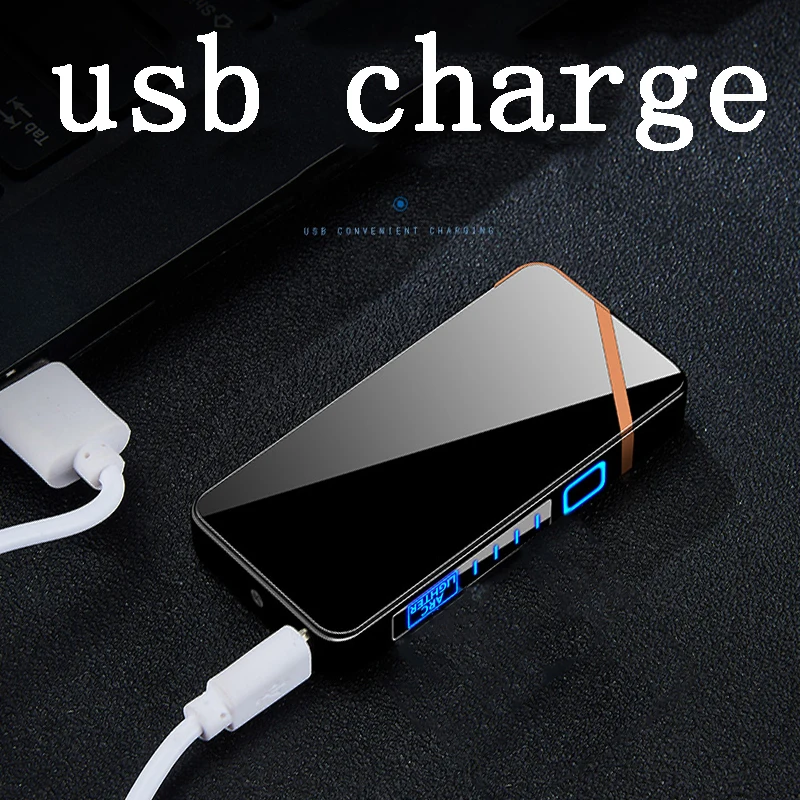 Электрическая зажигалка с двойной дугой заряжаемая от USB плазменная Зажигалка