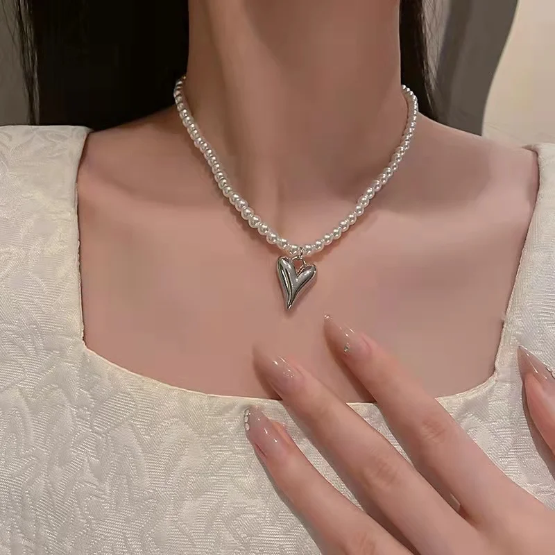 

Женское Ожерелье с жемчугом, ожерелье с цепочкой до ключиц