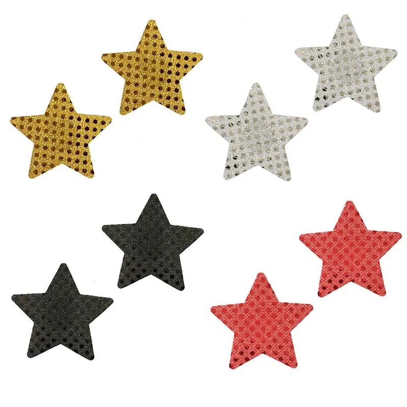 1 пара женская сексуальная пятиконечная звезда самоклеящаяся невидимая накладка