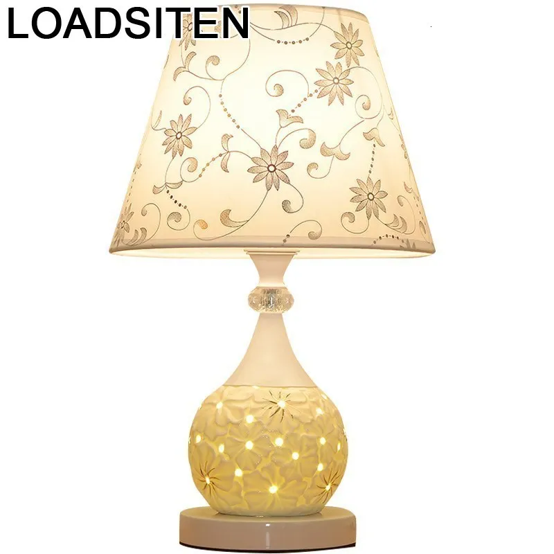 Chevet Chambre Lampe Tischlampe Mariage Европейская свадебная лампа Noche Lampara дом деко Luminaria De Mesa