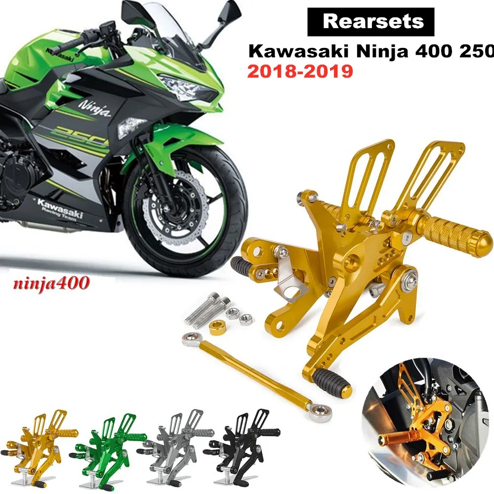 Для Kawasaki Ninja 400 250 2018 2019 ЧПУ Алюминий регулируемый задний комплект подставка для