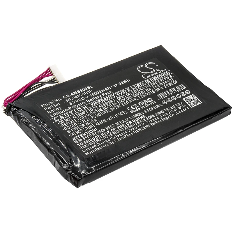 cameron sino battery for Autel Maxisys MS906BT, Maxisys MS906TS, MS906BT, MS906S, MS906TS，MLP4670B1P
