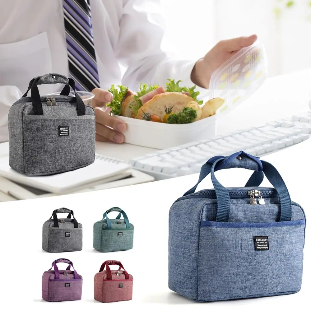 Портативный Термоизолированный Ланч-бокс тоут сумка-холодильник мешок для бенто