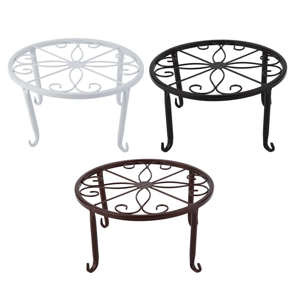 3 цвета европейский стиль металлический цветочный горшок стойка бонсай