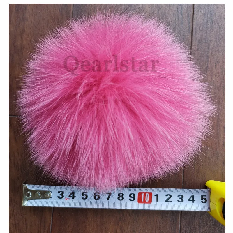 Оптовая продажа 5 штук в партии из натурального меха помпонами натуральный