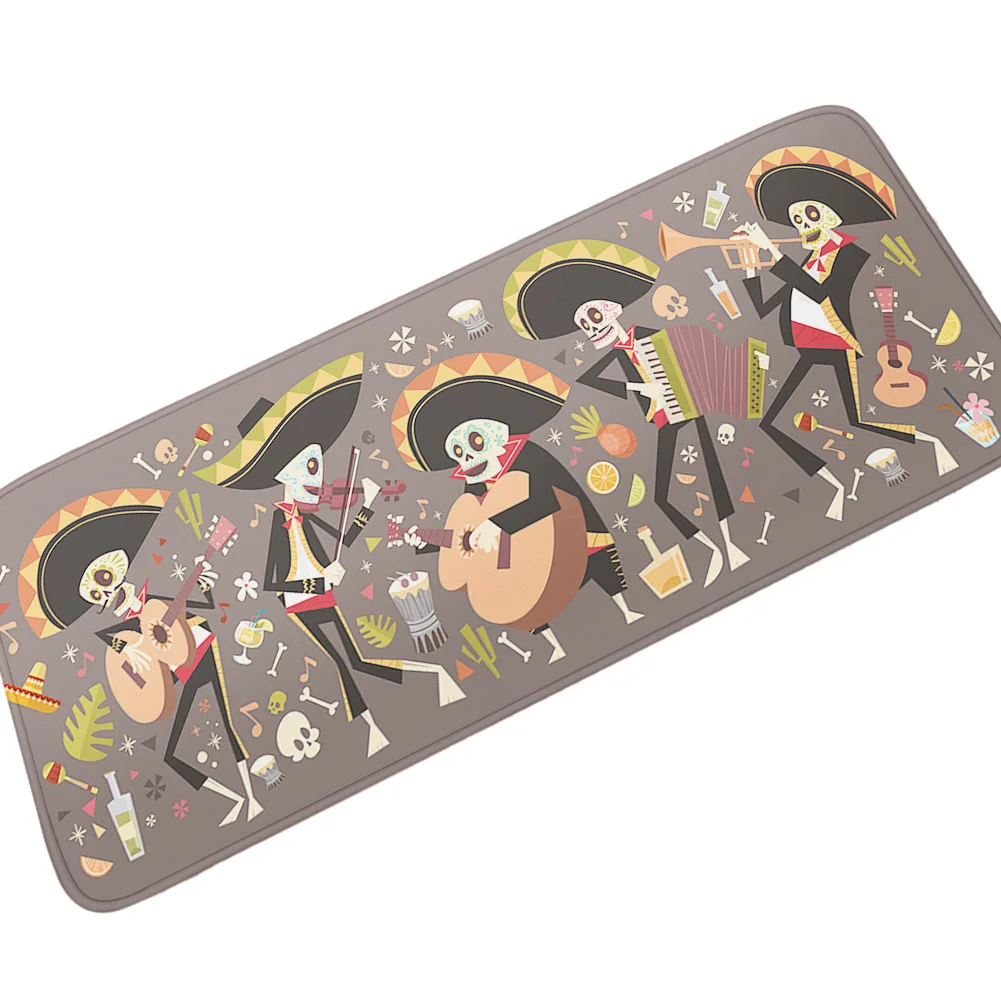Ковер для Хэллоуина длинный прямоугольный кухонный ковер Нескользящий