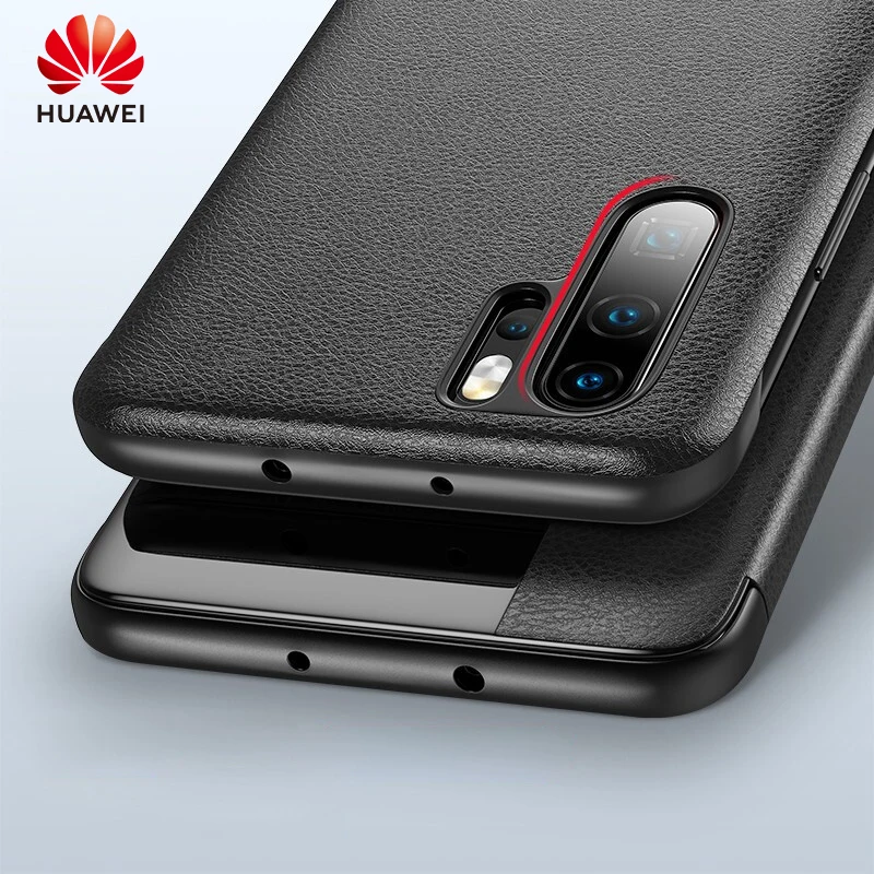 original huawei p30 pro case huawei p30 case silicone smart cover flip leather 360 shockproof luxury case free global shipping
