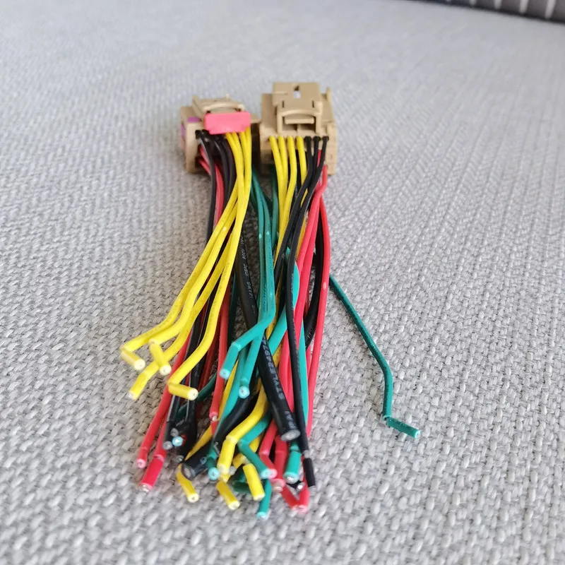 

Male and Female 17Pin Car comfort computer seat plug connector with 15cm wire for Volkswagen Passat Tiguan Sagitar Audi8K0972483