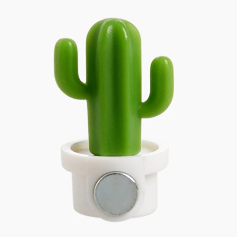 6 шт./компл. магниты на холодильник милый кактус сочные растения магнит кнопка