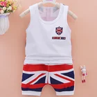 Рубашка и шорты для мальчиков и девочек, хлопковые, повседневные