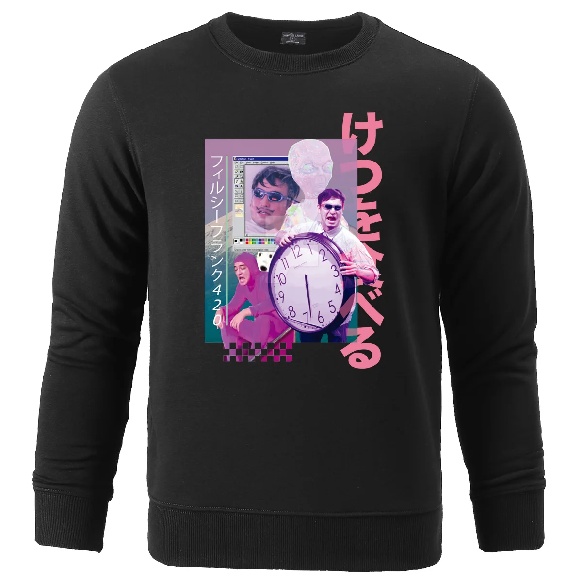 Осень-зима, толстовки с капюшоном в стиле хип-хоп, Vaporwave, винтажные толстовки с принтом, Мужская модная одежда для отдыха, забавная высококачественная одежда