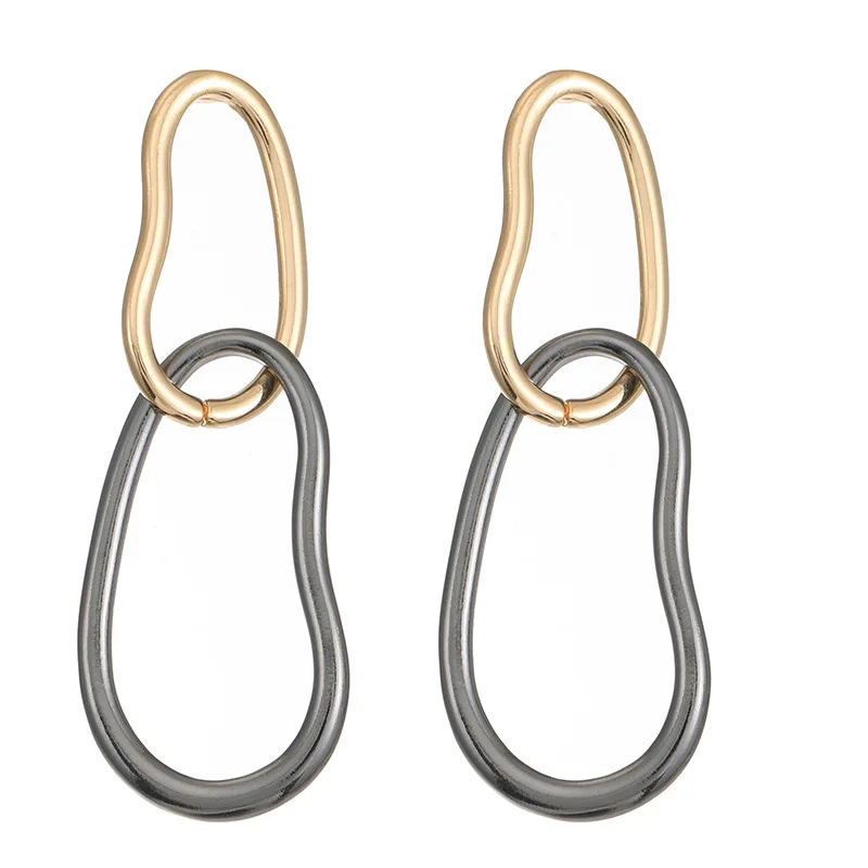 

2020 New Fashion Metal Chain Irregular Geometric Drop Earrings For Women Vintage Creative Pendientes Jewelry Gifts