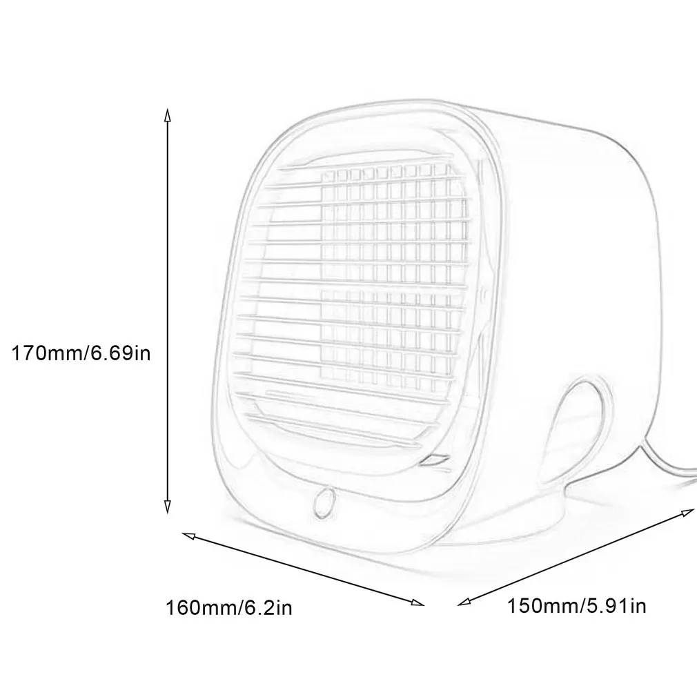 Портативный мини-вентилятор для кондиционера кулер индивидуального
