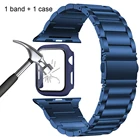 Закаленное стекло для apple watch 6, чехол + ремешок для iwatch 3, 42 мм, 38 мм