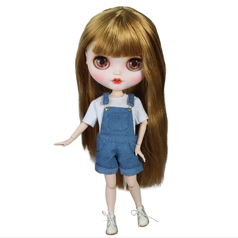 

ICY 1/6 BJD 30cm white skin 19 joint body soft hair carved lips smile SD gift toy customized