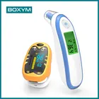 BOXYM детский Пальчиковый Пульсоксиметр детский оксиметр для детей инфракрасный термометр для детей семейный медицинский дорожный пакет