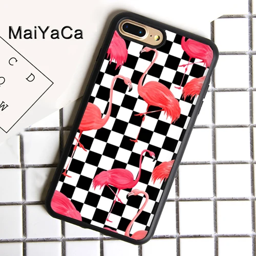 7008 MaiYaCa клетчатая шахматная доска пламя чехол для телефона для iphone 11 Pro MAX X XR XS MAX 6 6S 7 8 Plus 5 5S ТПУ задняя крышка Fundas - Цвет: 7008