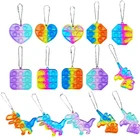 Недорогие Пузырьковые сенсорные игрушки-брелоки, простые мерцающие игрушки-антистресс, попит для взрослых и детей, Прямая поставка