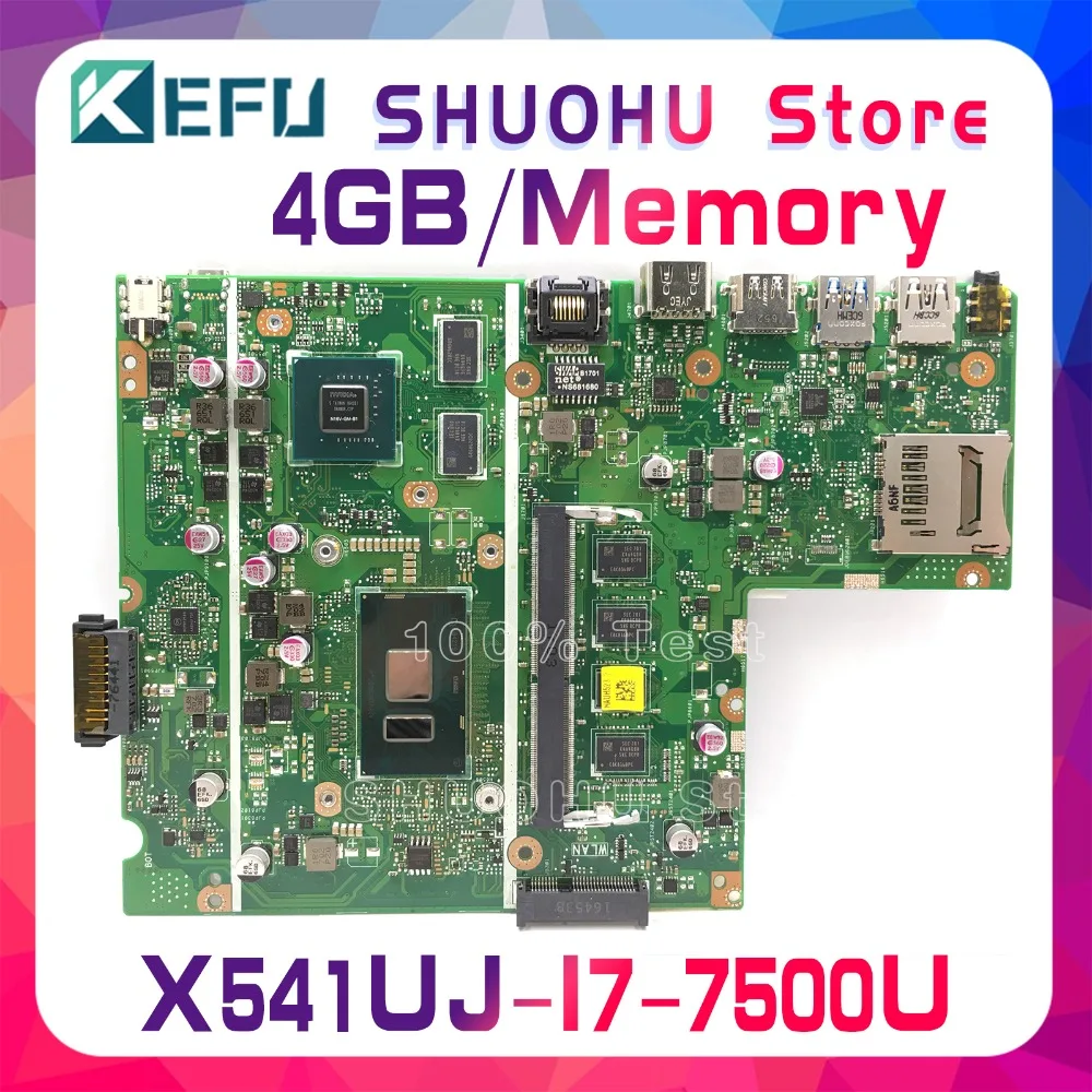 KEFU для ASUS X541UJ X541U F541U F541UV X541UVK Φ 4 ГБ/память материнская плата ноутбука