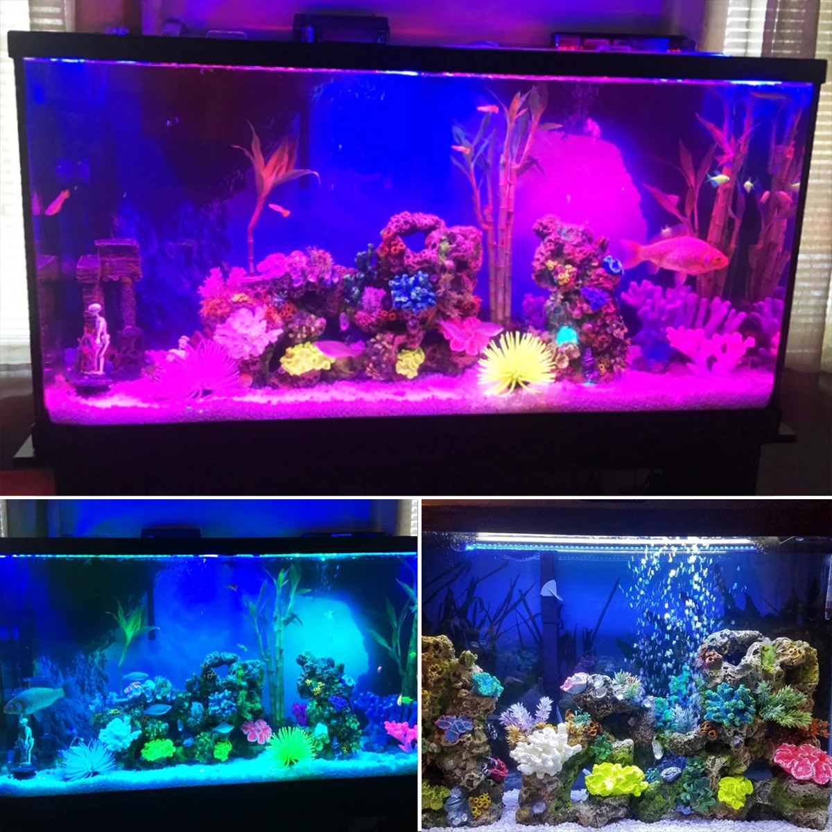 

EU/US plug LED Aquarium Lights With Bluetooth APP Control 29/39/49 CM Waterproof Fish Tank Lamp Tube For Aquatic Decor lighting