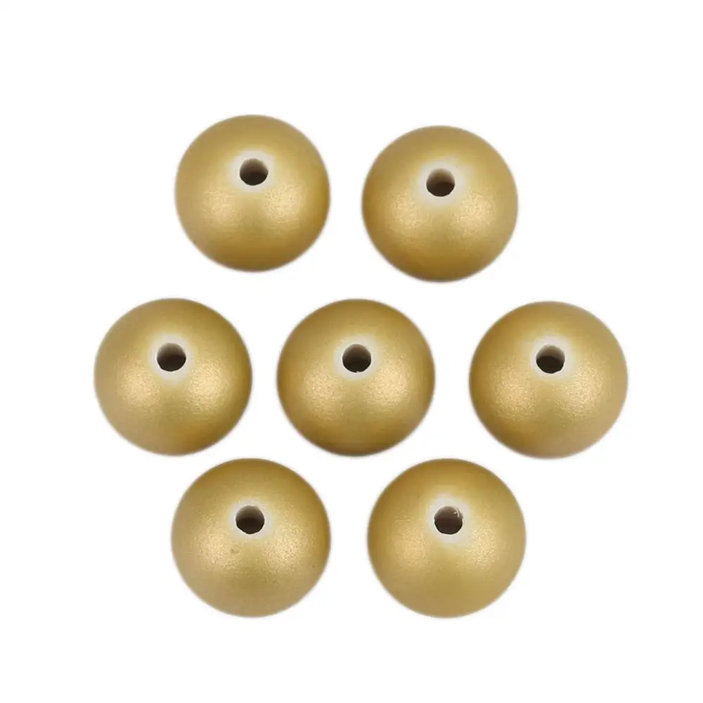 Бусины DoreenBeads из АБС пластика Круглые разноцветные модные серьги сделай сам