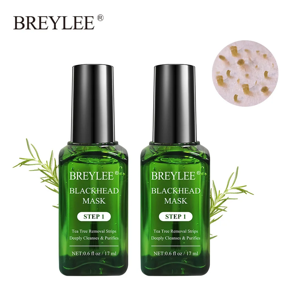 BREYLEE черная маска blackhead уход за кожей пилинг маска для лица акне лечебная сыворотка сжимает поры Тканевая маска для лица эссенция 2 шт