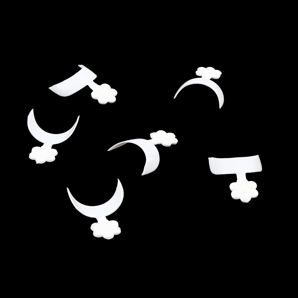 _ 500 шт./компл. короткий белый французский маникюр оберточная Накладка для ногтей