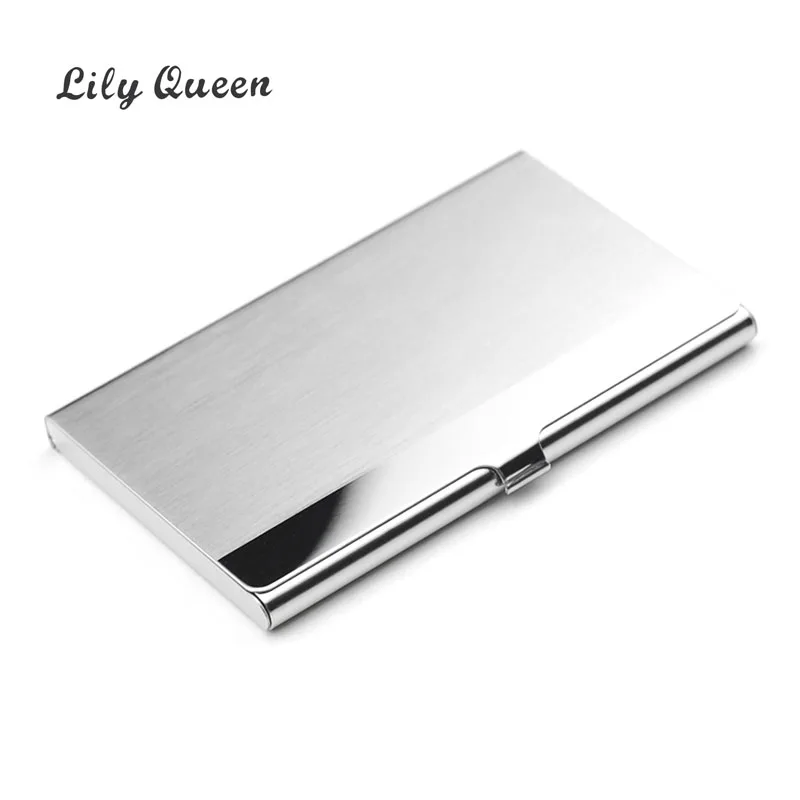 Роскошный кредитный держатель для карт LILY QUEEN из нержавеющей стали мужчин и